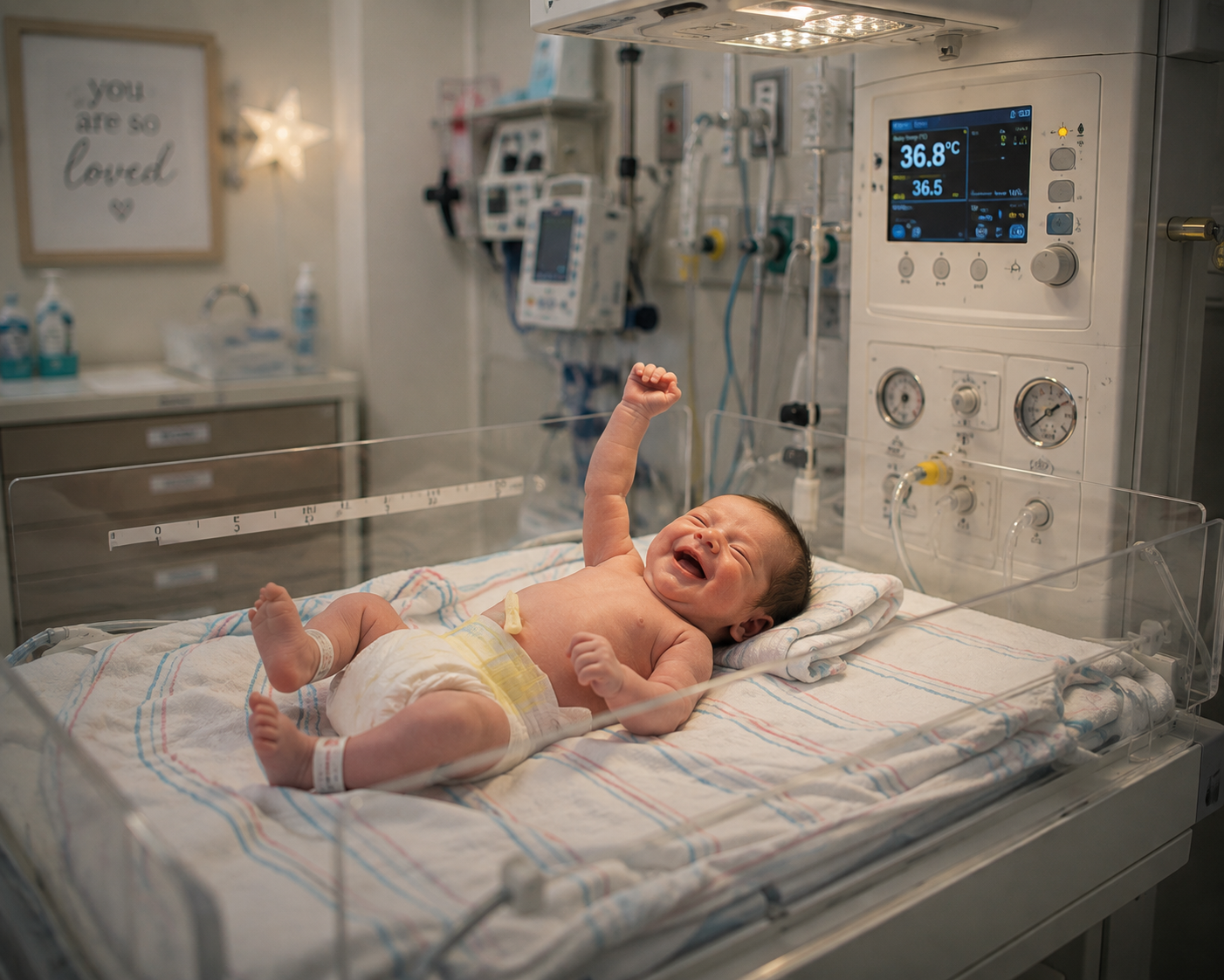 Labor and delivery room with neonatal resuscitation equipment for shoulder dystocia expert witness